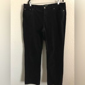 Ralph Lauren! Black Corduroy Pants Sz 16W